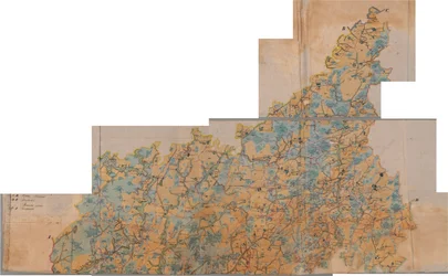 Kaart van Kirzjatski district (PGM 1 werst) 1780 - 1790